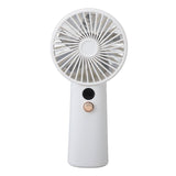 Portable Handheld Fan 100 Speeds Adjustable Powerful Wind USB Rechargeable Mini Desk Personal Fan for Home Camping Office Outdoor Sports White