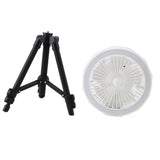 Tripod Fan Light with Tripod Folding 120° Oscillating Fan 4 Adjustable Wind Speeds 3 Adjustable Brightness Levels Remote Control 10000mAh In Australia - Darrahopens