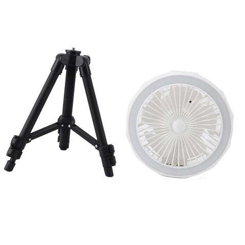 Tripod Fan Light with Tripod Folding 120° Oscillating Fan 4 Adjustable Wind Speeds 3 Adjustable Brightness Levels Remote Control 10000mAh In Australia - Darrahopens