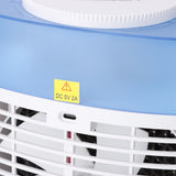 Desktop Air Conditioner Fan Remote Control Quiet Cooling Misting Fan for Office Dormitory Blue