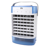 Desktop Air Conditioner Fan Remote Control Quiet Cooling Misting Fan for Office Dormitory Blue