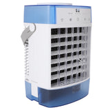 Desktop Air Conditioner Fan Remote Control Quiet Cooling Misting Fan for Office Dormitory Blue
