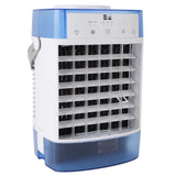 Desktop Air Conditioner Fan Remote Control Quiet Cooling Misting Fan for Office Dormitory Blue