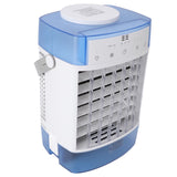 Desktop Air Conditioner Fan Remote Control Quiet Cooling Misting Fan for Office Dormitory Blue