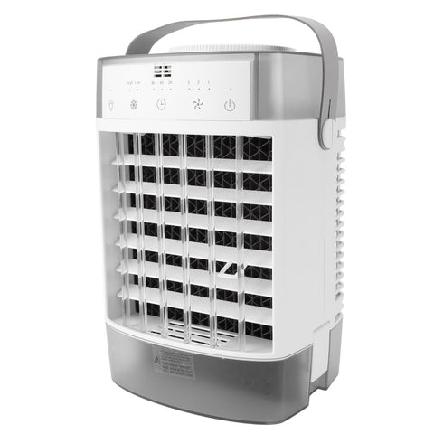 Desktop Air Conditioner Fan Remote Control Quiet Cooling Misting Fan for Office Dormitory Grey In Australia - Darrahopens