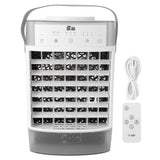 Desktop Air Conditioner Fan Remote Control Quiet Cooling Misting Fan for Office Dormitory Grey In Australia - Darrahopens