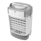 Desktop Air Conditioner Fan Remote Control Quiet Cooling Misting Fan for Office Dormitory Grey