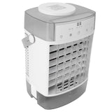 Desktop Air Conditioner Fan Remote Control Quiet Cooling Misting Fan for Office Dormitory Grey