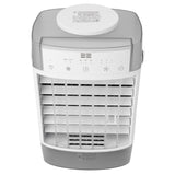 Desktop Air Conditioner Fan Remote Control Quiet Cooling Misting Fan for Office Dormitory Grey