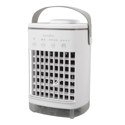 Portable Air Conditioner Fan 2 Modes 4 Speeds Timed USB Evaporative Air Cooler Air Conditioner Cooling Fan with Light for Desktop In Australia - Darrahopens