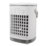 Portable Air Conditioner Fan 2 Modes 4 Speeds Timed USB Evaporative Air Cooler Air Conditioner Cooling Fan with Light for Desktop
