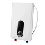 Mini Tankless Water Heater 5500W Electric Wall Mounted Hot Water Sink Heater for Kitchen Bathroom 220V Hard Wired