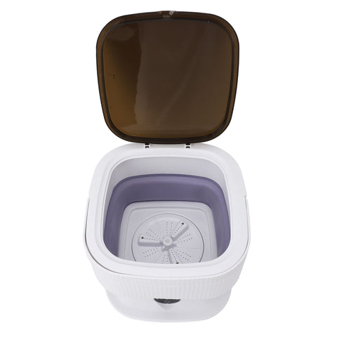 Portable Washing Machine Wash Dry Combo Powerful Foldable Washer for Baby Clothes Underwear Sock Purple
