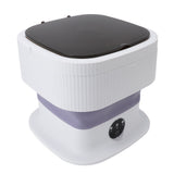 Portable Washing Machine Wash Dry Combo Powerful Foldable Washer for Baby Clothes Underwear Sock Purple