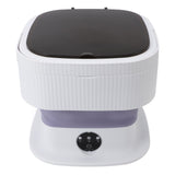 Portable Washing Machine Wash Dry Combo Powerful Foldable Washer for Baby Clothes Underwear Sock Purple