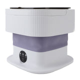 Portable Washing Machine Wash Dry Combo Powerful Foldable Washer for Baby Clothes Underwear Sock Purple