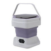 Portable Washing Machine 8L Capacity Multifunctional Foldable Mini Laundry Washer for Clothes Socks Underwear Purple In Australia - Darrahopens