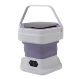 Portable Washing Machine 8L Capacity Multifunctional Foldable Mini Laundry Washer for Clothes Socks Underwear Purple In Australia - Darrahopens