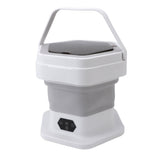 Portable Washing Machine 8L Foldable Miniature Washer Spin Dryer Laundry Washer for Underwear Baby Clothes and Small Clothes Gray In Australia - Darrahopens