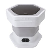 Portable Washing Machine 8L Foldable Miniature Washer Spin Dryer Laundry Washer for Underwear Baby Clothes and Small Clothes Gray