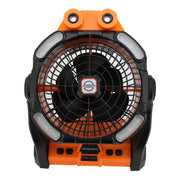 Camping Fan Rechargeable 10400mAh Timing 7 Light Modes Dual Blades Dual Motor 270° Adjustable Portable Misting Fan for Outdoor In Australia - Darrahopens