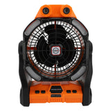 Camping Fan Rechargeable 10400mAh Timing 7 Light Modes Dual Blades Dual Motor 270° Adjustable Portable Misting Fan for Outdoor In Australia - Darrahopens