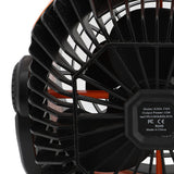 Camping Fan Rechargeable 10400mAh Timing 7 Light Modes Dual Blades Dual Motor 270° Adjustable Portable Misting Fan for Outdoor