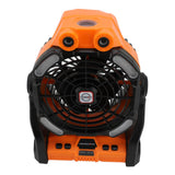 Camping Fan Rechargeable 10400mAh Timing 7 Light Modes Dual Blades Dual Motor 270° Adjustable Portable Misting Fan for Outdoor