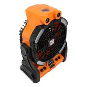 Camping Fan Rechargeable 10400mAh Timing 7 Light Modes Dual Blades Dual Motor 270° Adjustable Portable Misting Fan for Outdoor