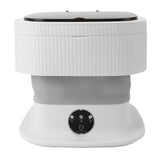 Portable Washing Machine Multifunction Powerful Foldable Washer with Dehydration Function for Baby Clothes Underwear Socks Grey In Australia - Darrahopens