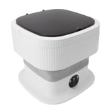 Portable Washing Machine Multifunction Powerful Foldable Washer with Dehydration Function for Baby Clothes Underwear Socks Grey