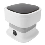 Portable Washing Machine Multifunction Powerful Foldable Washer with Dehydration Function for Baby Clothes Underwear Socks Grey