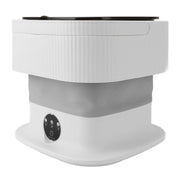 Portable Washing Machine Multifunction Powerful Foldable Washer with Dehydration Function for Baby Clothes Underwear Socks Grey