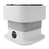 Portable Washing Machine Multifunction Powerful Foldable Washer with Dehydration Function for Baby Clothes Underwear Socks Grey
