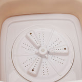 Foldable Washing Machine with Dryer Portable Folding Mini Washer for Underwear Socks Apartment Dorm RV Traveler Khaki