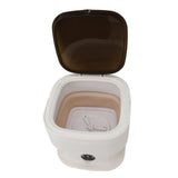 Foldable Washing Machine with Dryer Portable Folding Mini Washer for Underwear Socks Apartment Dorm RV Traveler Khaki