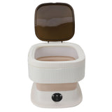 Foldable Washing Machine with Dryer Portable Folding Mini Washer for Underwear Socks Apartment Dorm RV Traveler Khaki