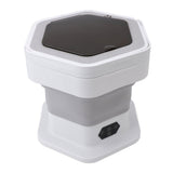 Mini Foldable Washer Wash and Spin Combo Ultra Cleaning Portable Travel Washer for Baby Clothes Underwear Pants Gray