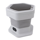 Mini Foldable Washer Wash and Spin Combo Ultra Cleaning Portable Travel Washer for Baby Clothes Underwear Pants Gray