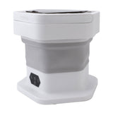 Mini Foldable Washer Wash and Spin Combo Ultra Cleaning Portable Travel Washer for Baby Clothes Underwear Pants Gray
