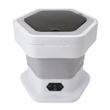 Mini Foldable Washer Wash and Spin Combo Ultra Cleaning Portable Travel Washer for Baby Clothes Underwear Pants Gray