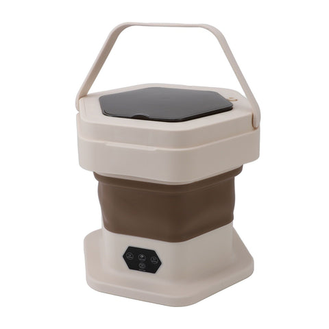 Mini Foldable Washer Wash and Spin Combo Ultra Cleaning Portable Travel Washer for Baby Clothes Underwear Pants Khaki In Australia - Darrahopens