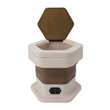 Mini Foldable Washer Wash and Spin Combo Ultra Cleaning Portable Travel Washer for Baby Clothes Underwear Pants Khaki