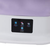 Portable Washing Machine 11.5L Large Capacity 3 Modes LCD Touch Screen Folding Mini Clothes Washer for Underwear Baby Clothes Socks Purple US Plug 100‑240V