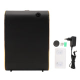 Smart Scent Machine ABS Automatic Aromatherapy Essential Oil Diffuser with Timer for Home Bathroom Hotel Office Black EU Plug 110 to 220V