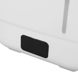 3L Large Capacity Flame Humidifier Heatable Aromatherapy Humidifier 4 Levels Quiet Adjustment Humidifier with Visual Water Tank for Home Office