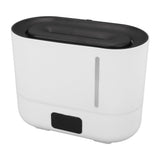 3L Large Capacity Flame Humidifier Heatable Aromatherapy Humidifier 4 Levels Quiet Adjustment Humidifier with Visual Water Tank for Home Office