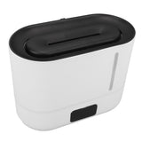 3L Large Capacity Flame Humidifier Heatable Aromatherapy Humidifier 4 Levels Quiet Adjustment Humidifier with Visual Water Tank for Home Office