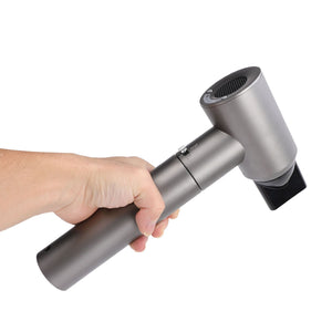 Cordless Hair Dryer Hot and Cold Air Mode USB Rechargeable LED Battery Display Portable Blow Dryer for Dormitory Travel