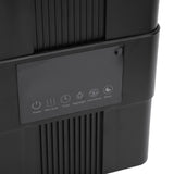 Smart Thermostatic Humidifier with Remote Control UV Light 8H Timer Water Shortage Prevention 3.5L Quiet Top Fill Flame Essential Oil Humidifier US Plug Black